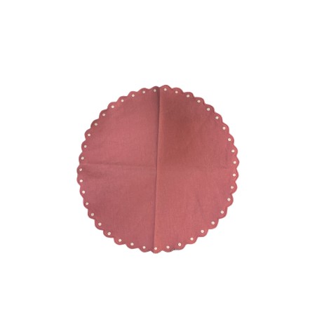 Set 6 bajoplatos bodoques ROSA CHICLE 38 cm