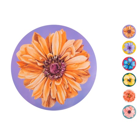 Set 6 individuales flores