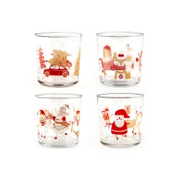 Set 4 Vaso Happychristmas