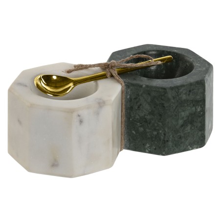 Salero mármol con cucharilla