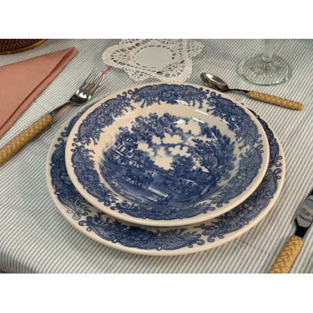 Vajilla ENGLAND AZUL 18 piezas
