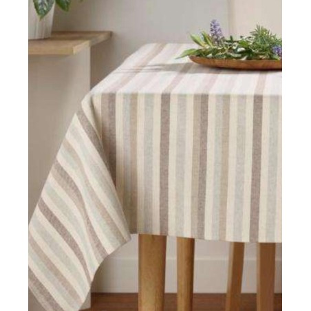 Mantel resinado RAYAS TOPO 250x150