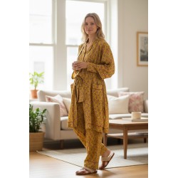 Set de pijama y Kimono a juego