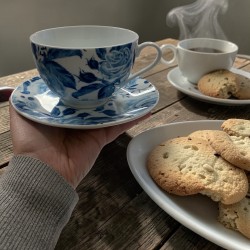 Set 6 tazas y plato de...