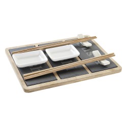Set Sushi pizarra bambú...