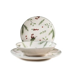 Vajilla Navidad flor de...