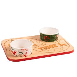 Tabla dos cuencos tiempo de...